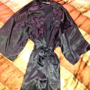 Victoria's Secret Angel robe satin black small